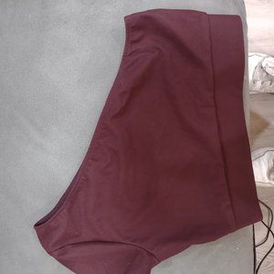 Victoria's Secret Burgundy One Shoulder Sports Top